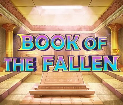 Official Slots logo: Book of the Fallen by Pragmatic Play at LVBet