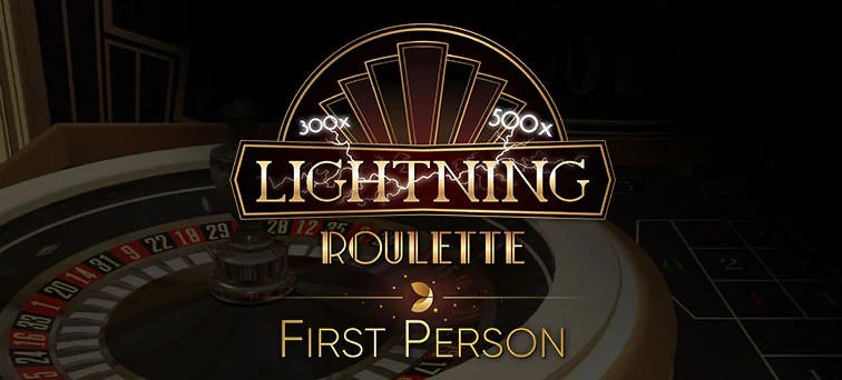 Live Shows logo of First Person Lightning Roulette from Evolution at LVBet