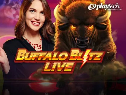 Buffalo Blitz Live Slots slot logo by Playtech at LVBet